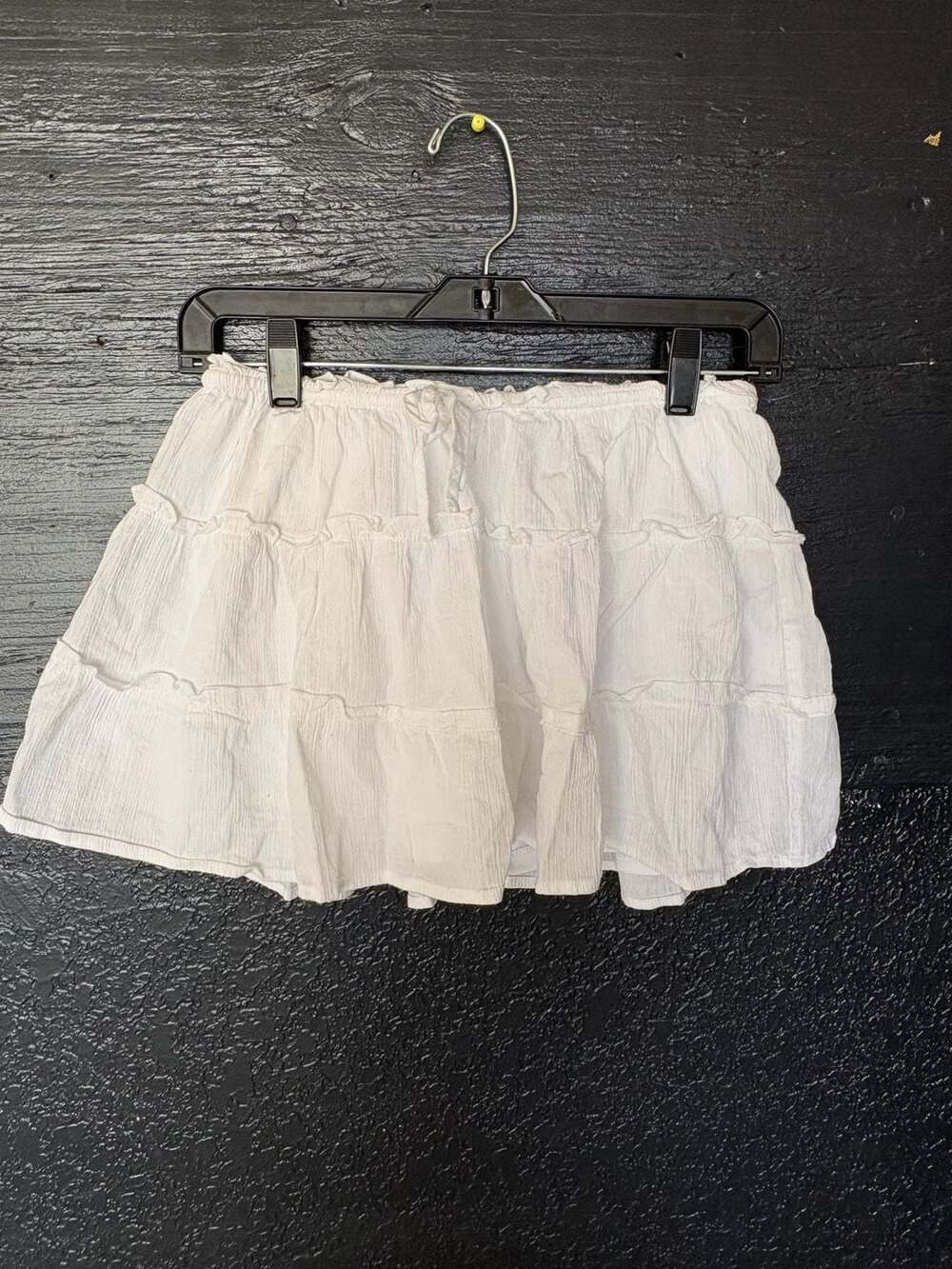 Wild Fable White Tiered Mini Skirt